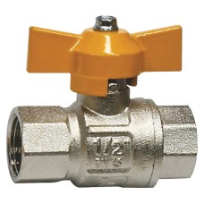 Shut Off Tap, Short Handle - 1/2" Female